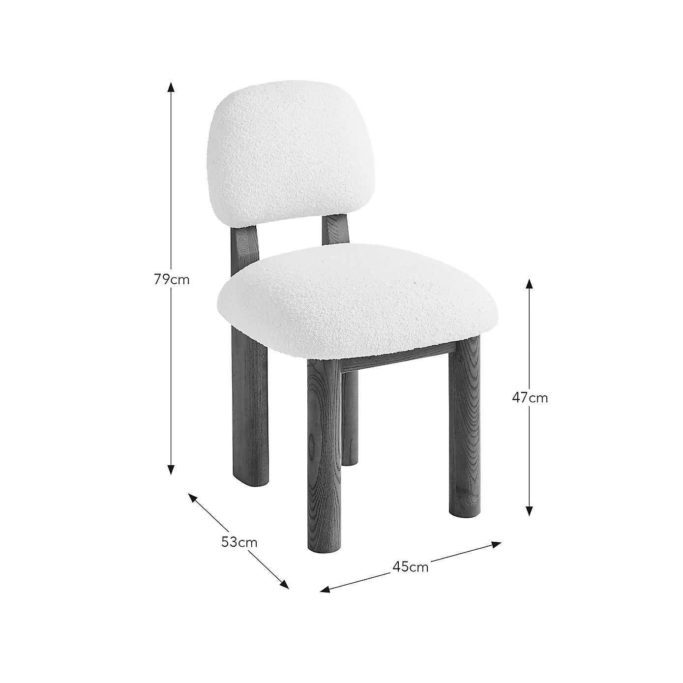 Adelita Boucle Dining Chair