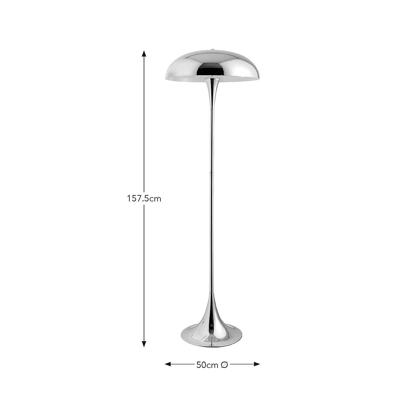 Elements Lennon Industrial 2 Light Floor Lamp