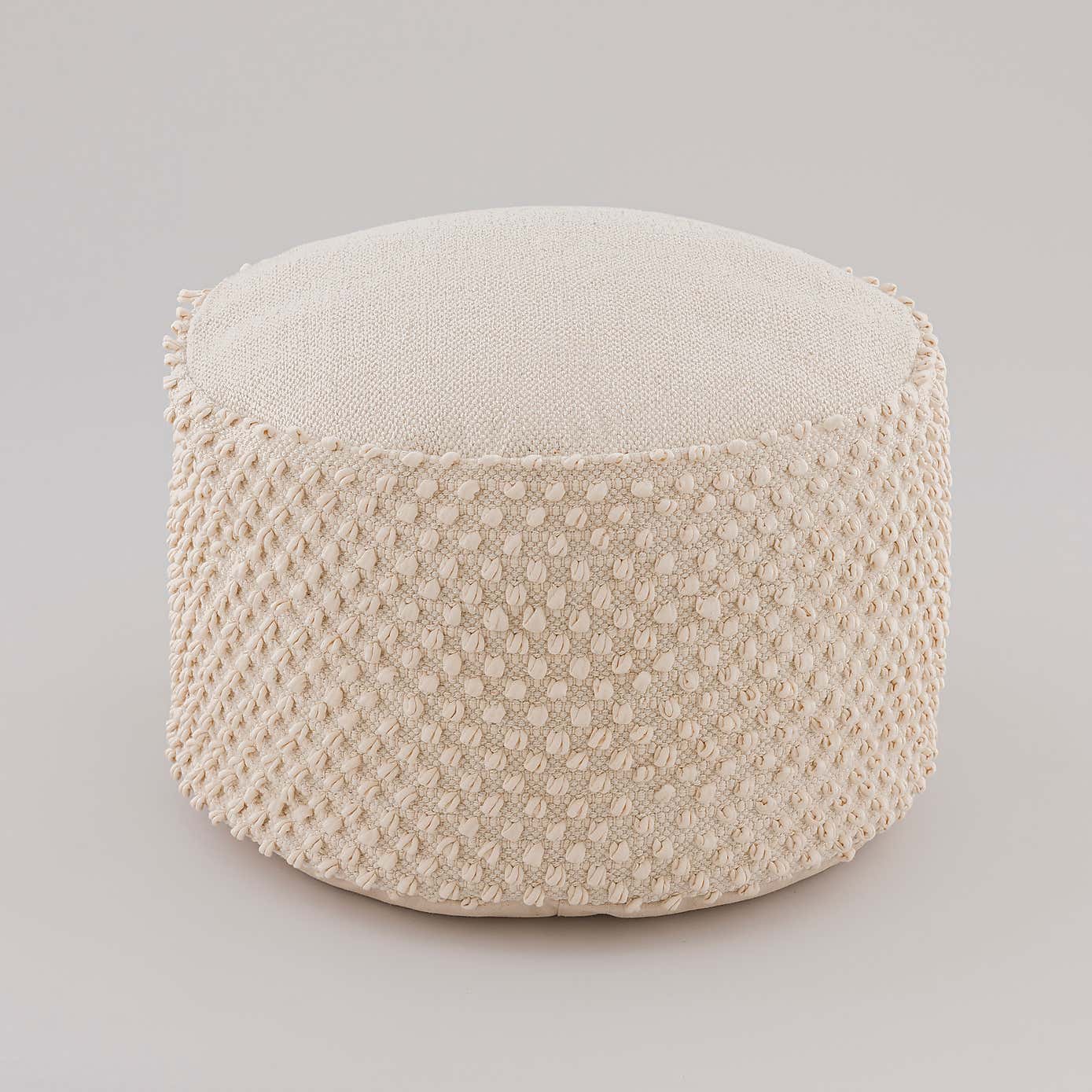 Jersey Bobble Round Pouffe