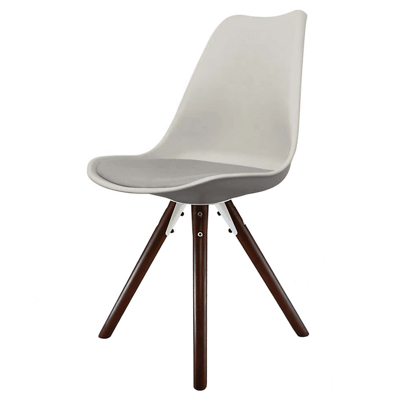 Fusion Living Soho Plastic Dining Chair with Pyramid Legs