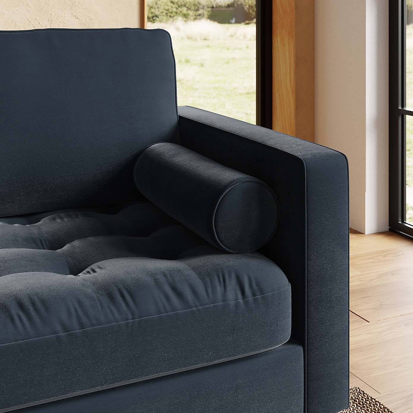 Zoe Casual Sit Velvet 2 Seater Sofa