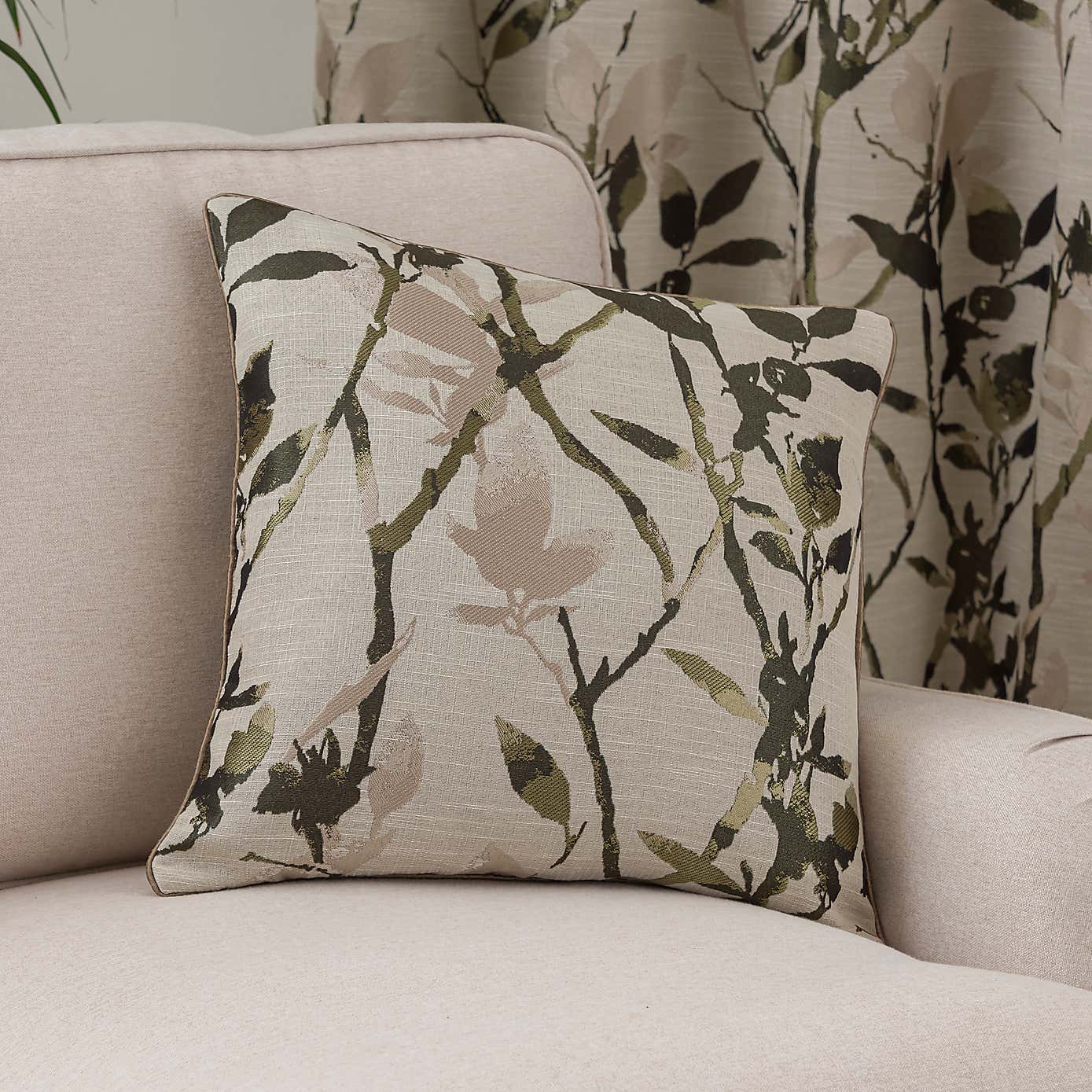 Zen Jacquard Eyelet Curtains