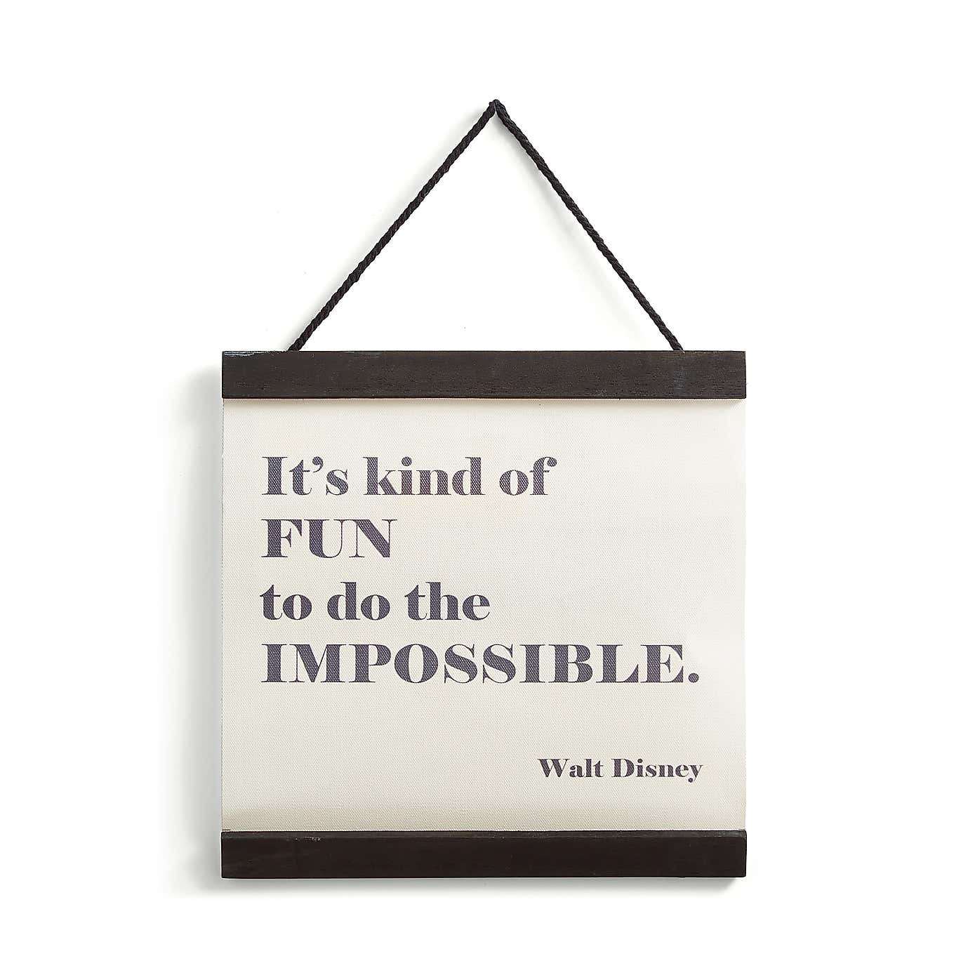 Disney Do the Impossible Hanging Plaque