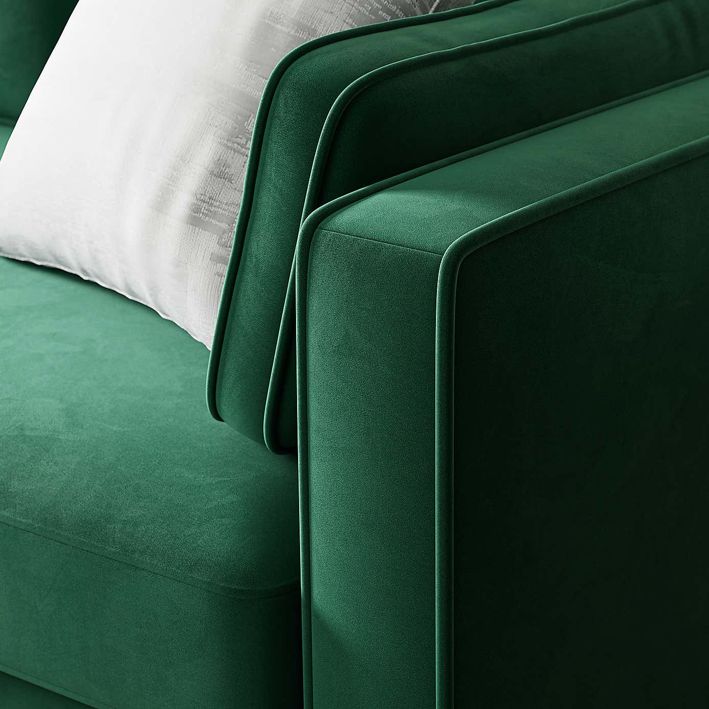 Zoe Plain Velvet 2 Seater Sofa