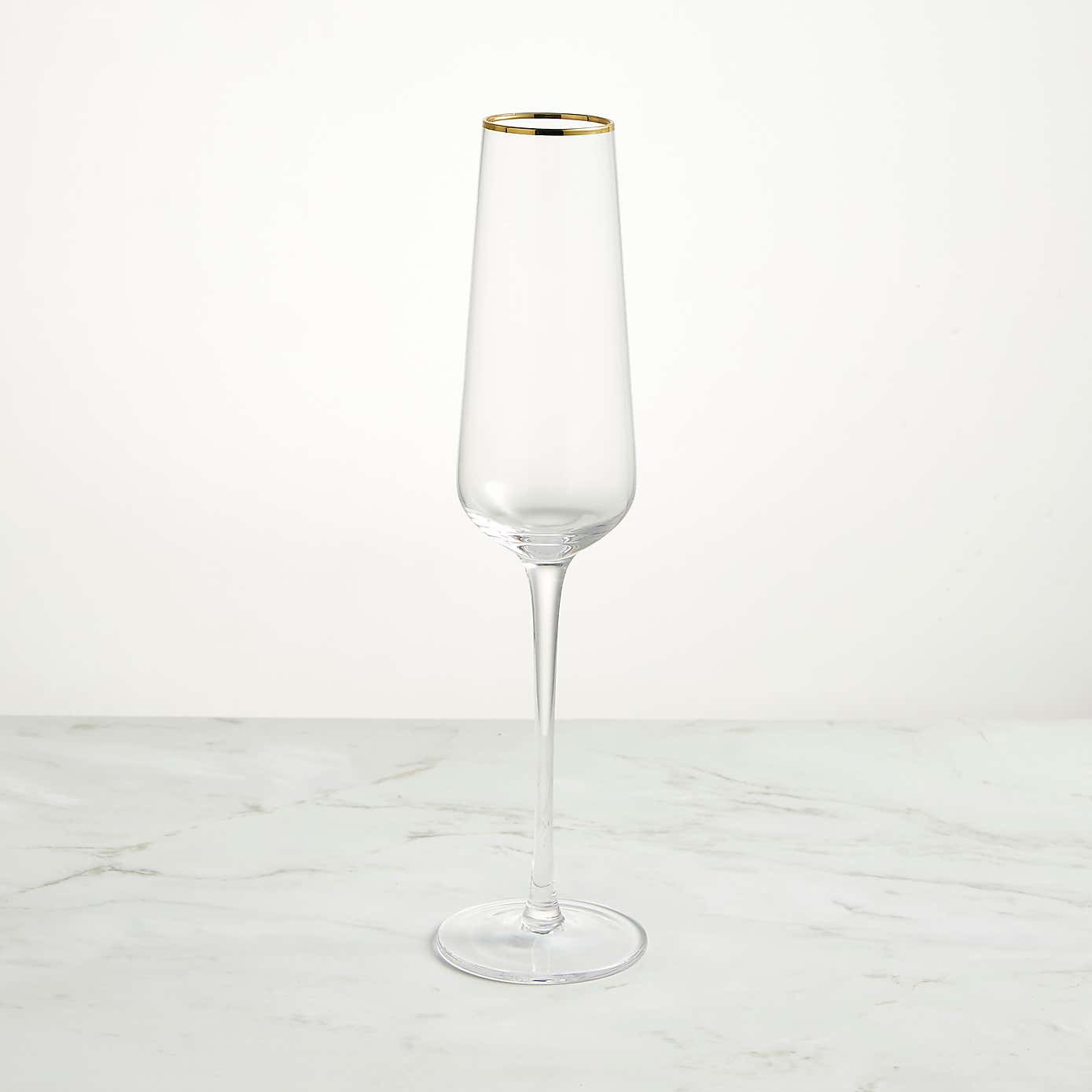 Gold Band Champagne Flute