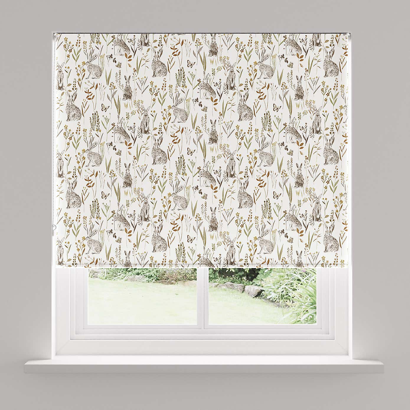 Hares Natural Blackout Roller Blind