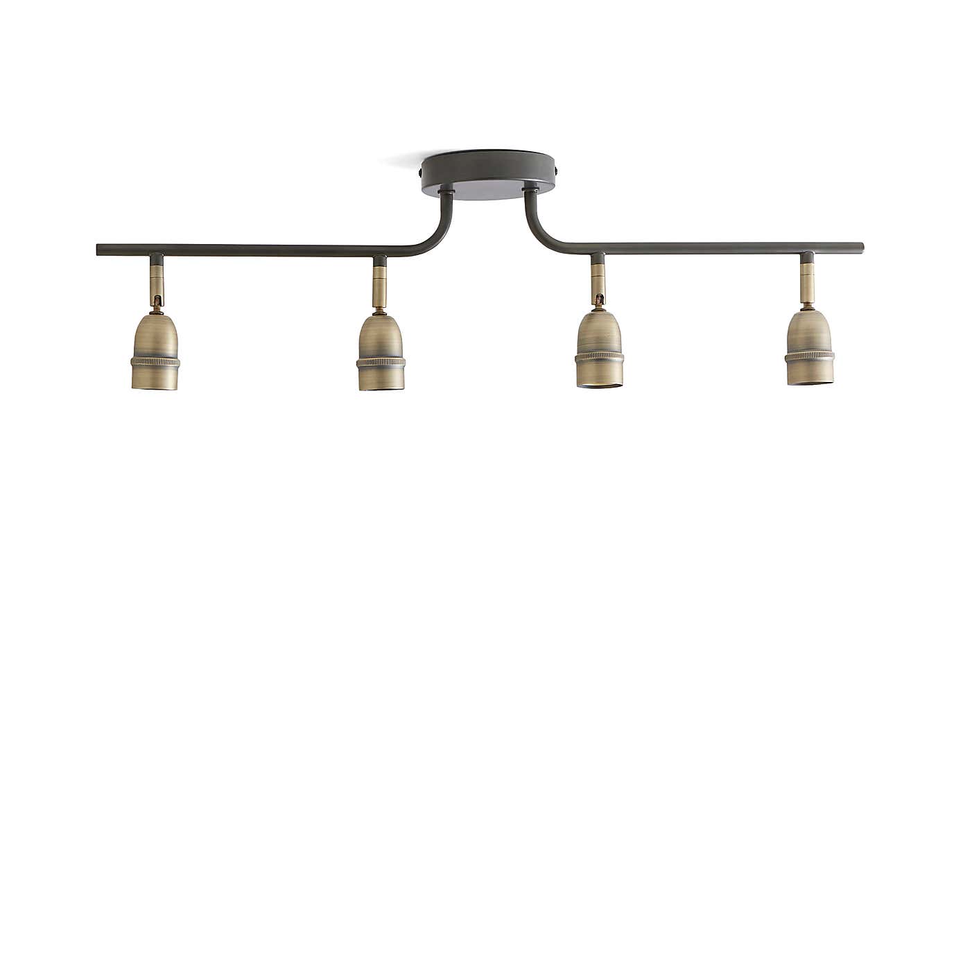 Marsden Industrial 4 Light Spotlight Bar