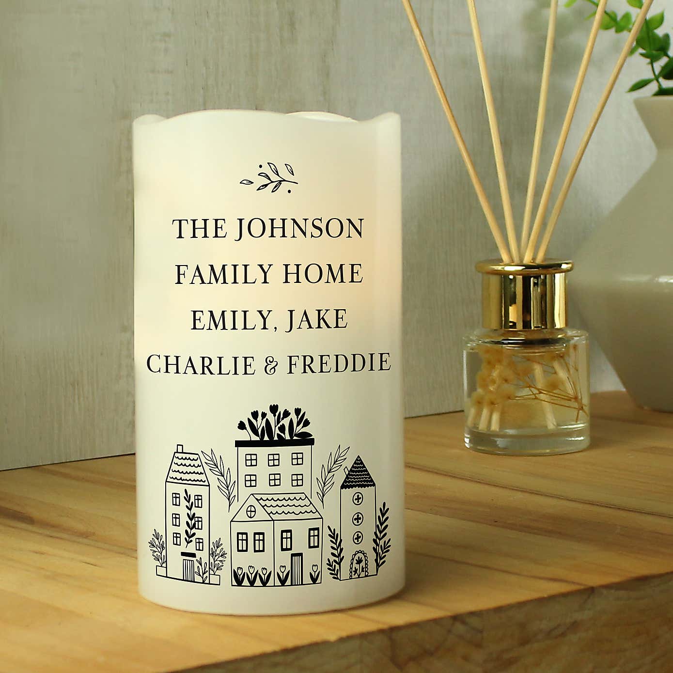 Personalised Home LED Candle