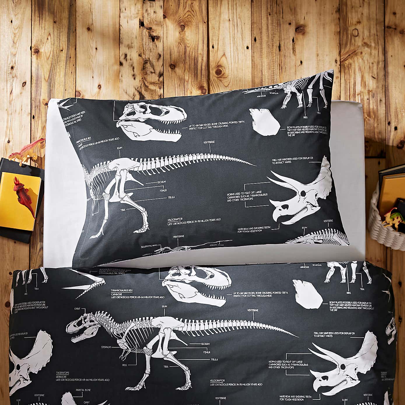 Fossil Forager 100% Cotton Duvet Cover and Pillowcase Set