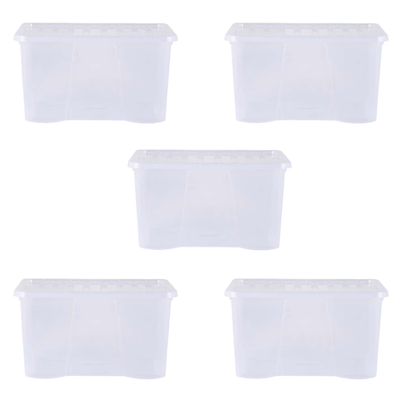Wham Crystal Set of 5 Storage Boxes & Lids