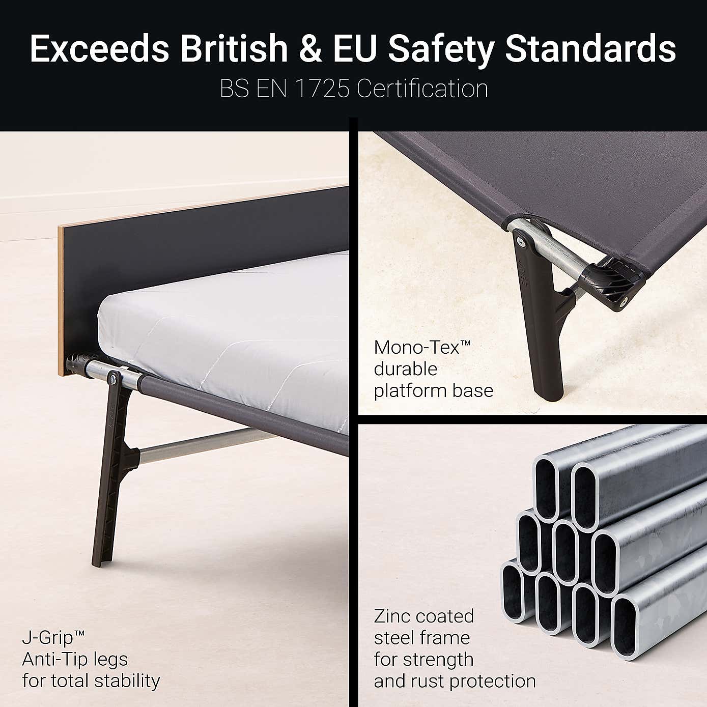 Jay-Be Rollaway Folding Bed with e-Fibre Mattress