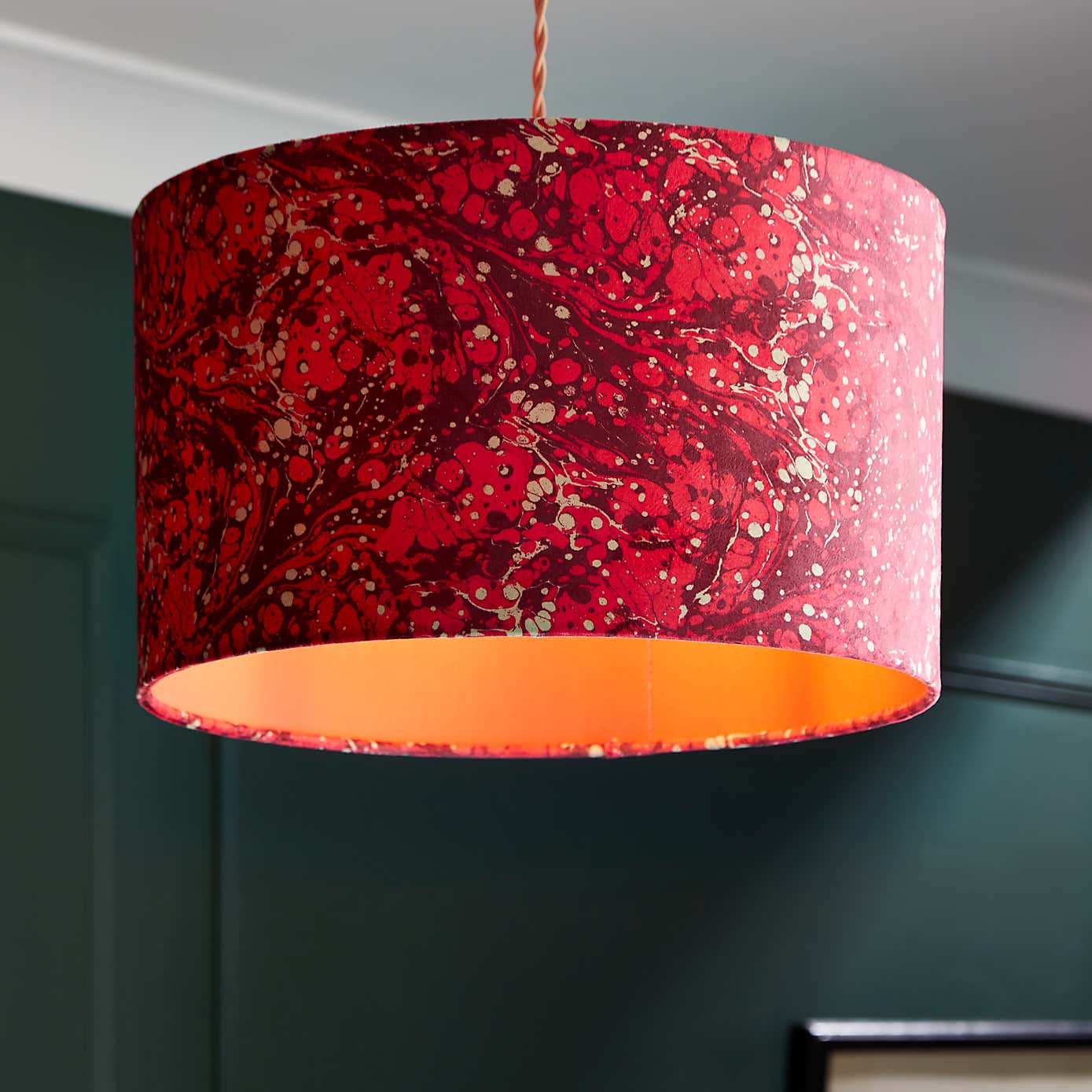 Marble Drum Lamp Shade