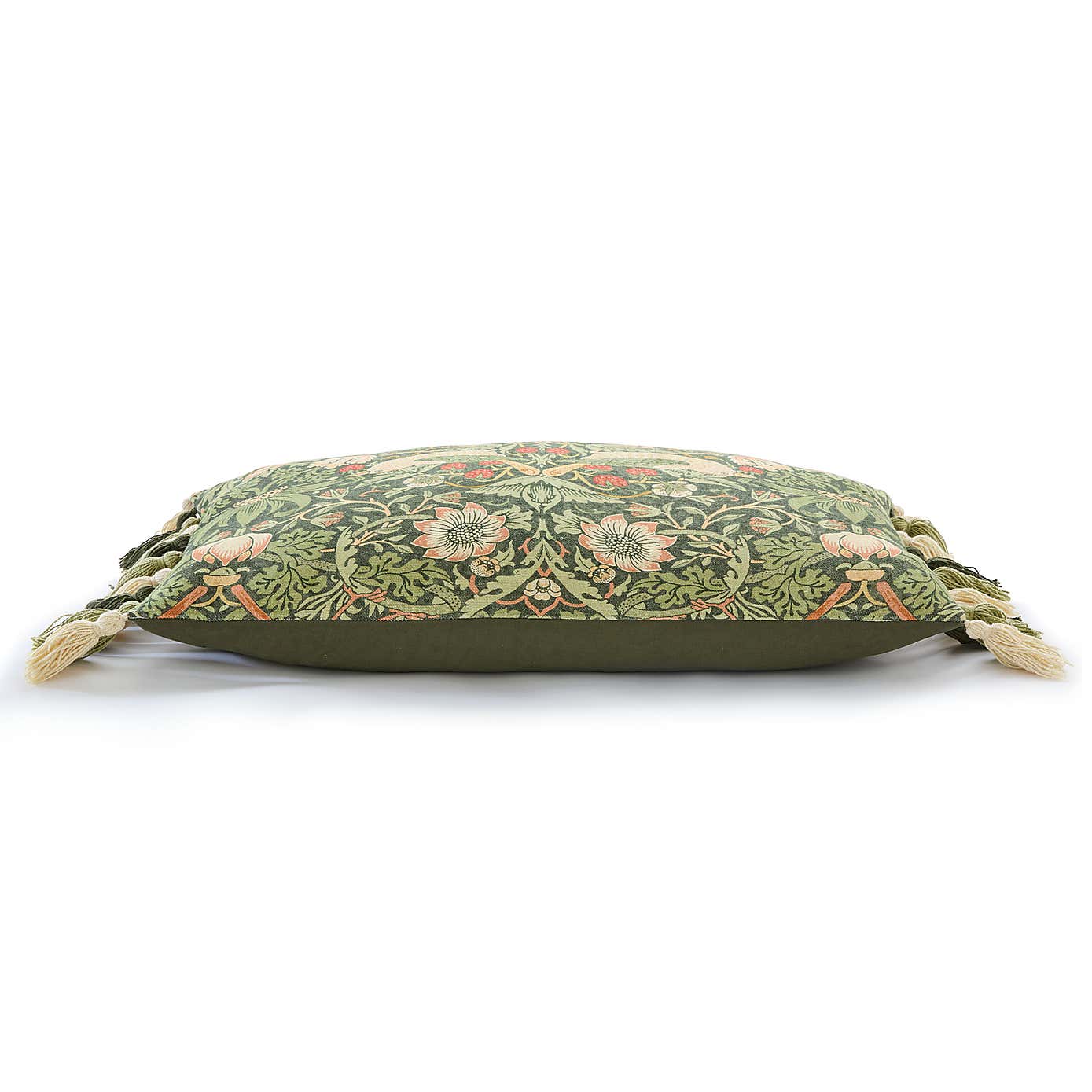 William Morris At Home Strawberry Thief Tassels Cushion