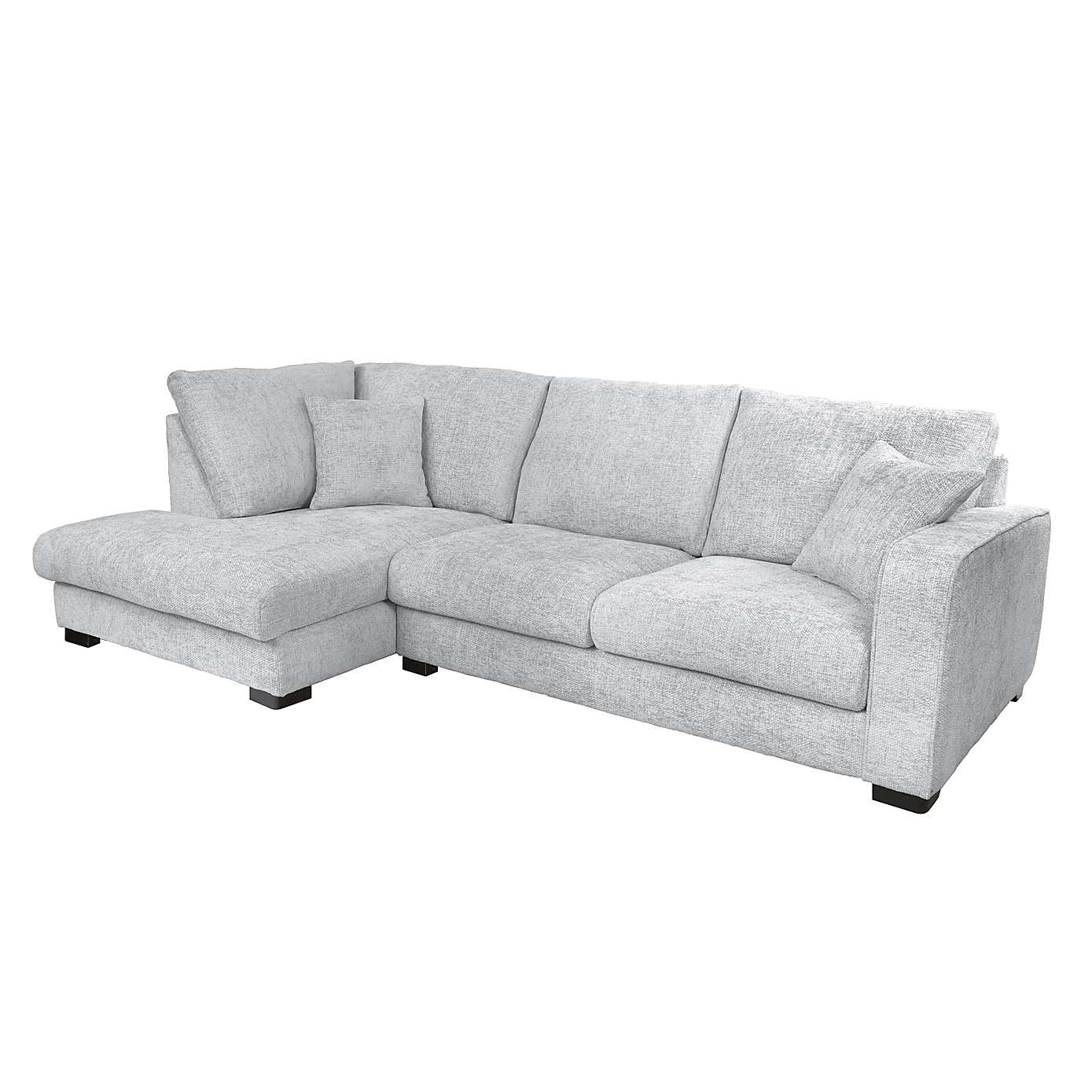 Carson Chunky Chenille Right Hand Corner Sofa
