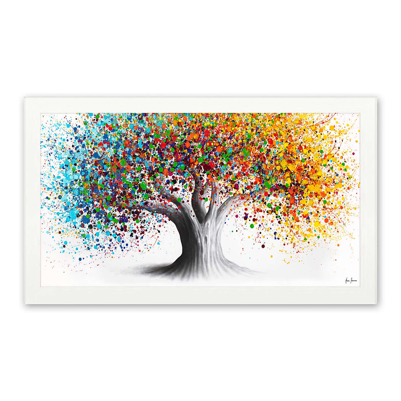 Colourful Tree by Ashvin Harrison Framed Print