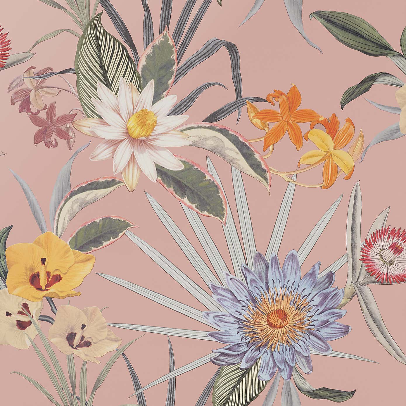 Nu Wall Self Adhesive Tropical Floral Wallpaper