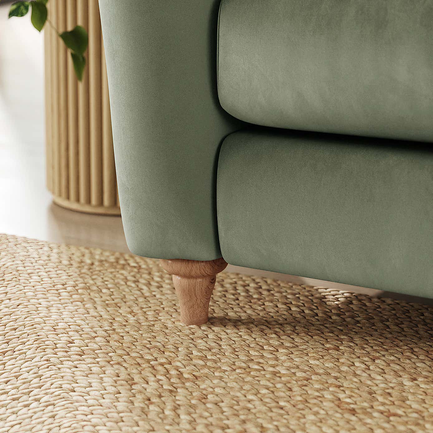 Hattie Matte Plush Velvet 2 Seater Sofa