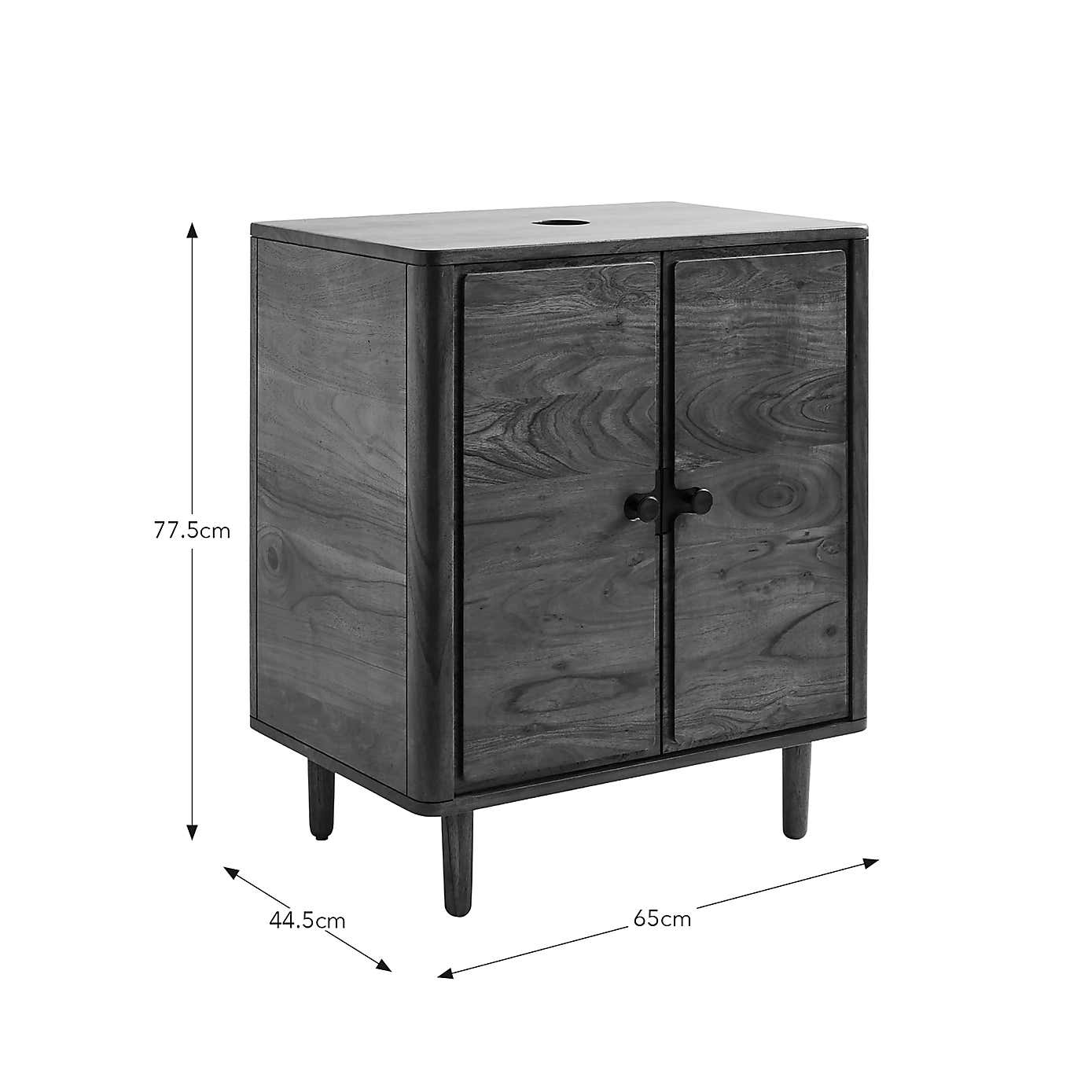 Alani Single Vanity Unit, Acacia Wood