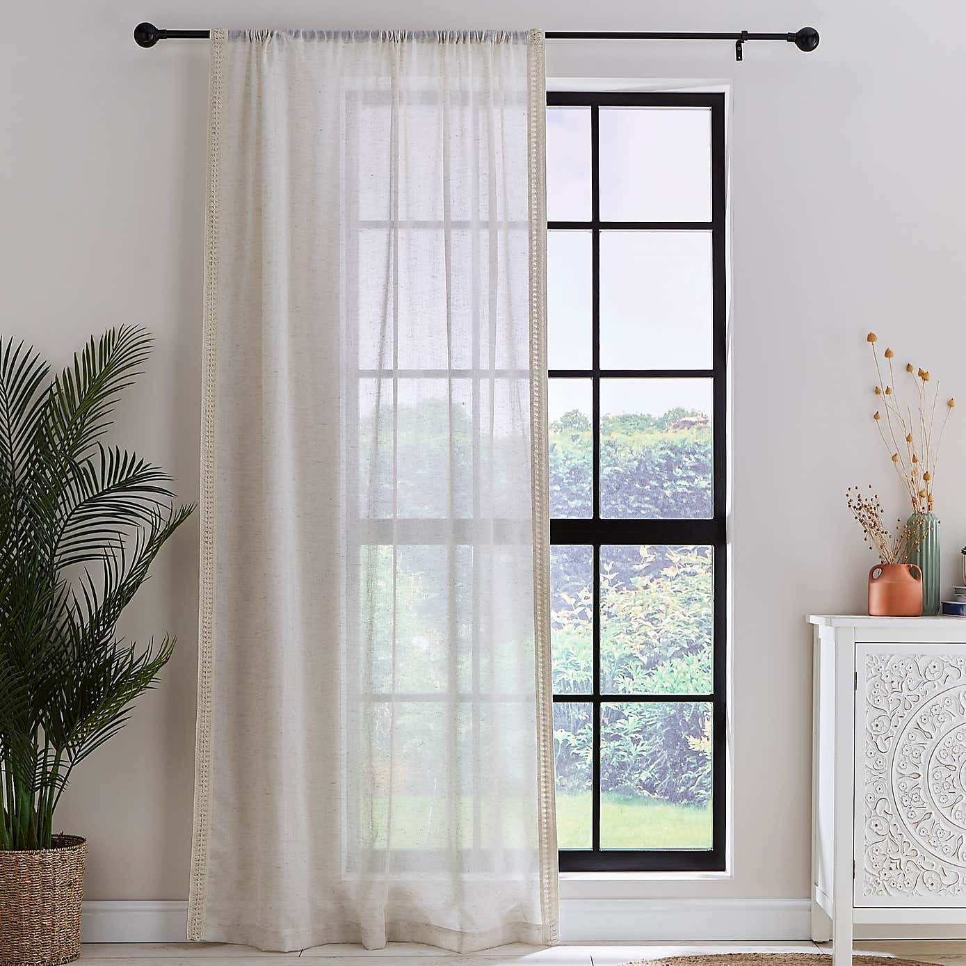 Kaia Crochet Slot Top Voile Panel