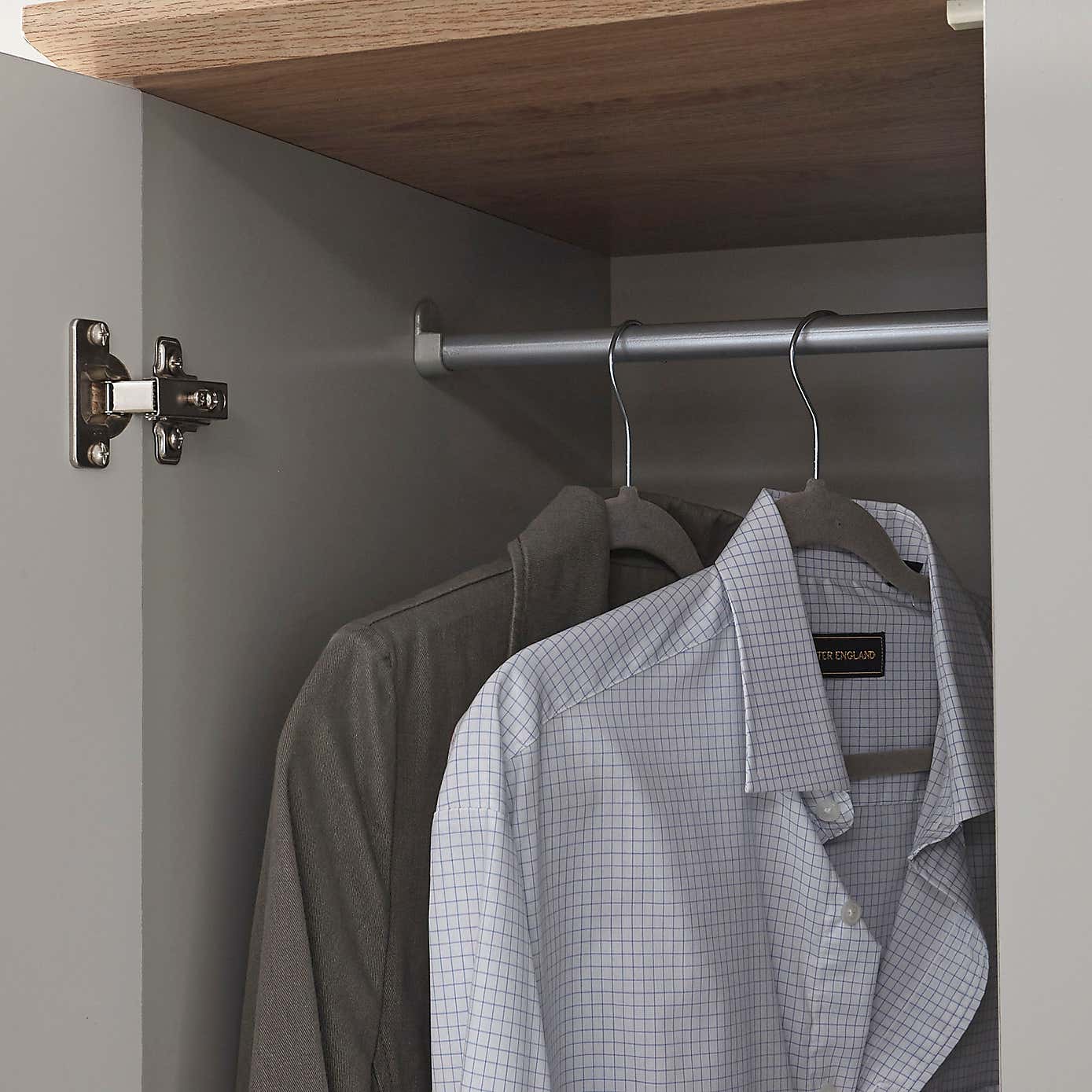 Kendal Triple Wardrobe, Grey