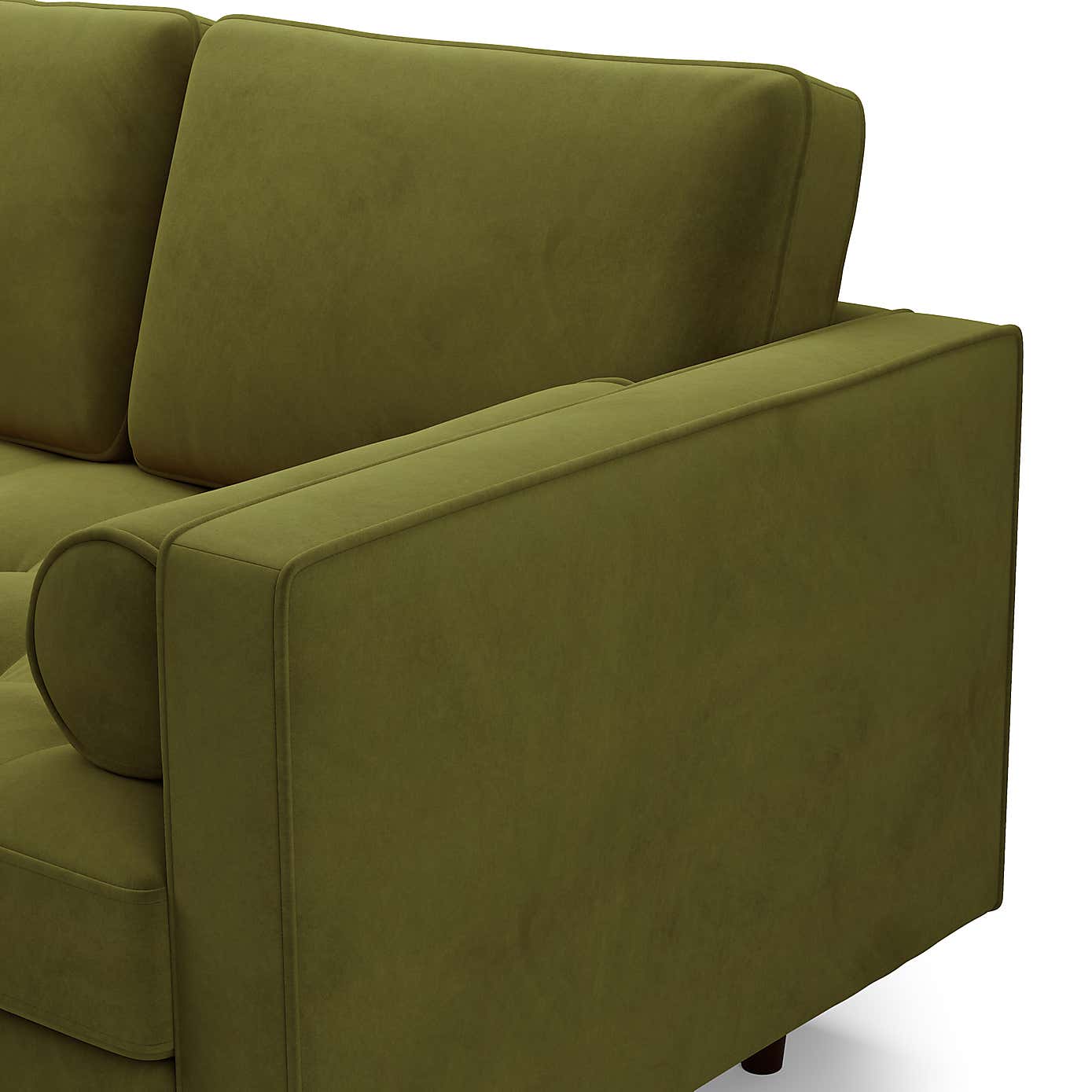 Zoe Velvet Left Hand Corner Sofa