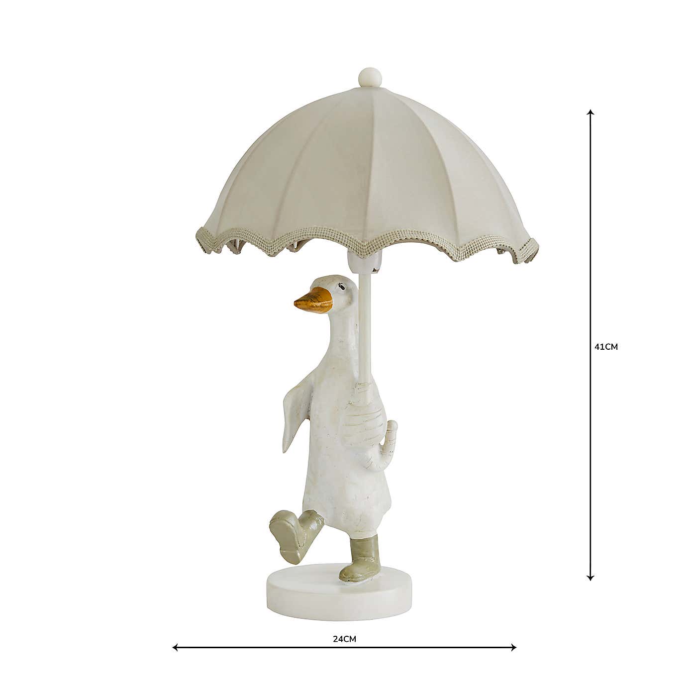 Darcy Resin Duck White Table Lamp