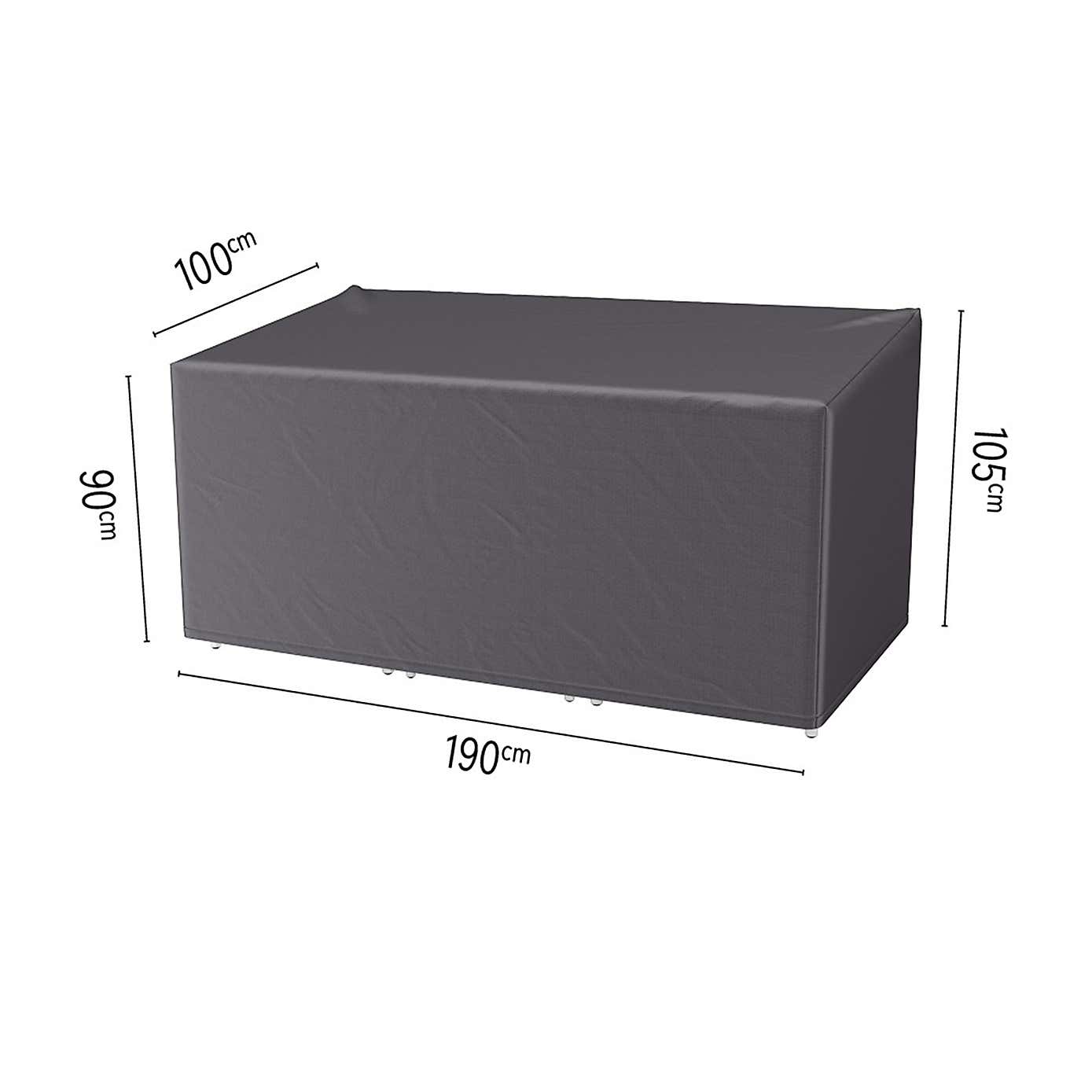 Aerocover Lounge Chair and Hocker Cover Set