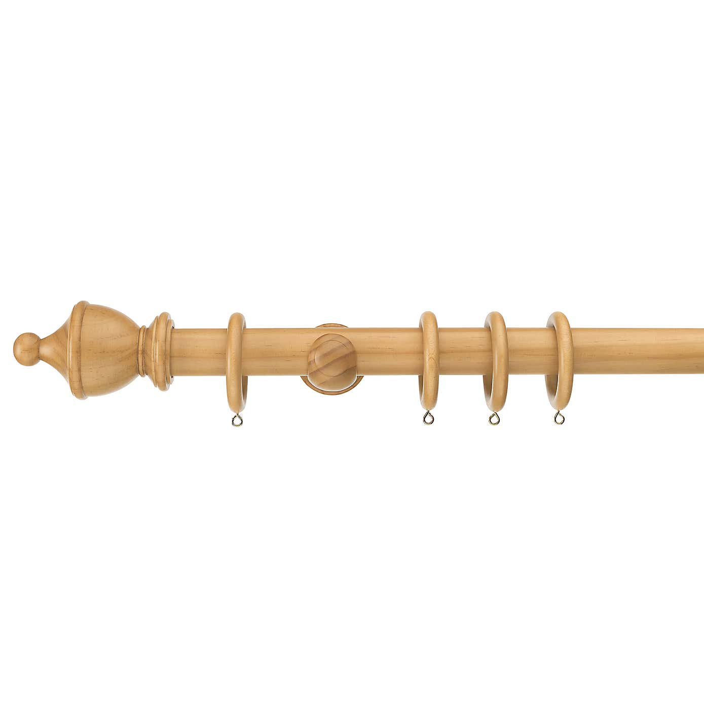 Sherwood Urn Finial Wooden Curtain Pole