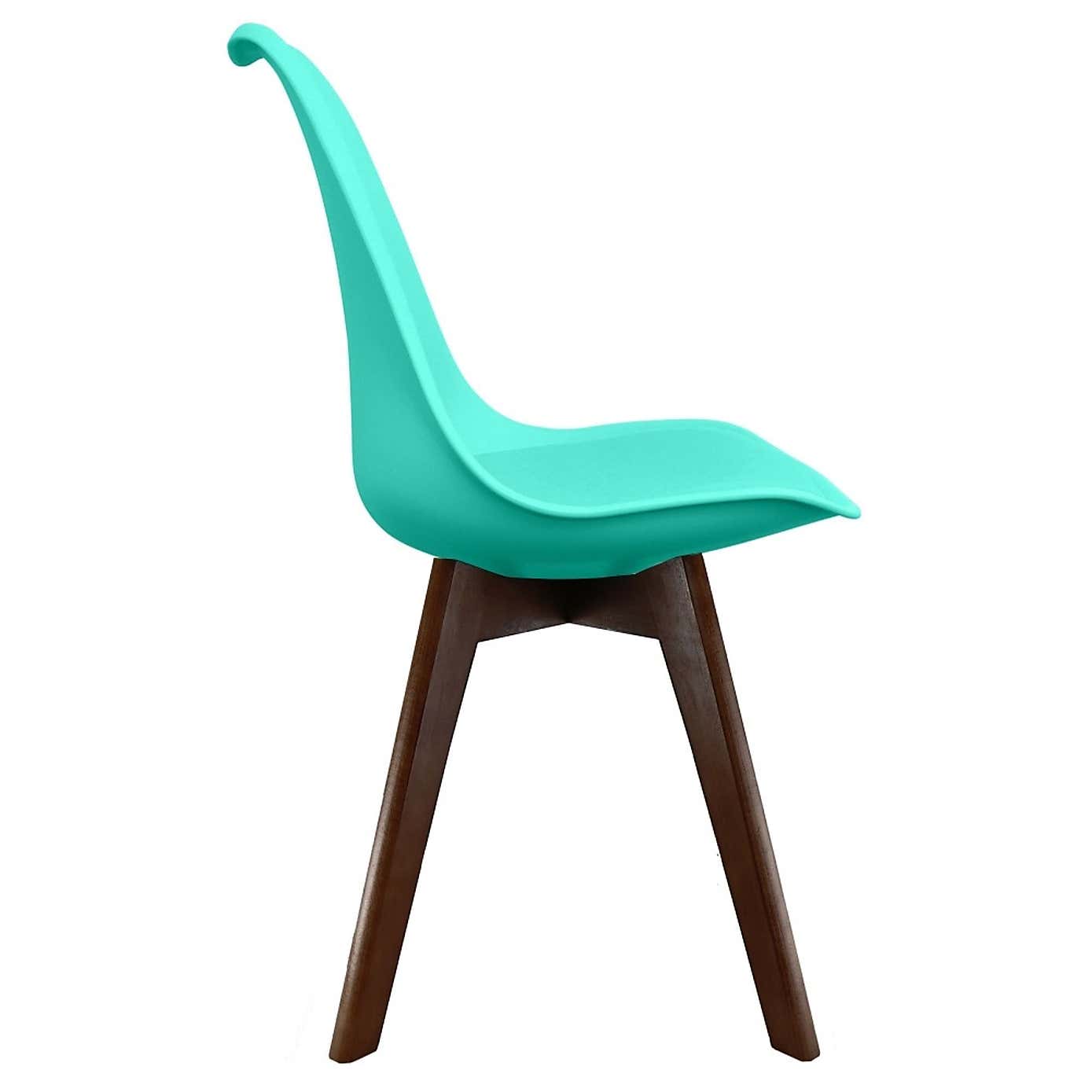 Fusion Living Soho Plastic Dining Chair with Squared Legs