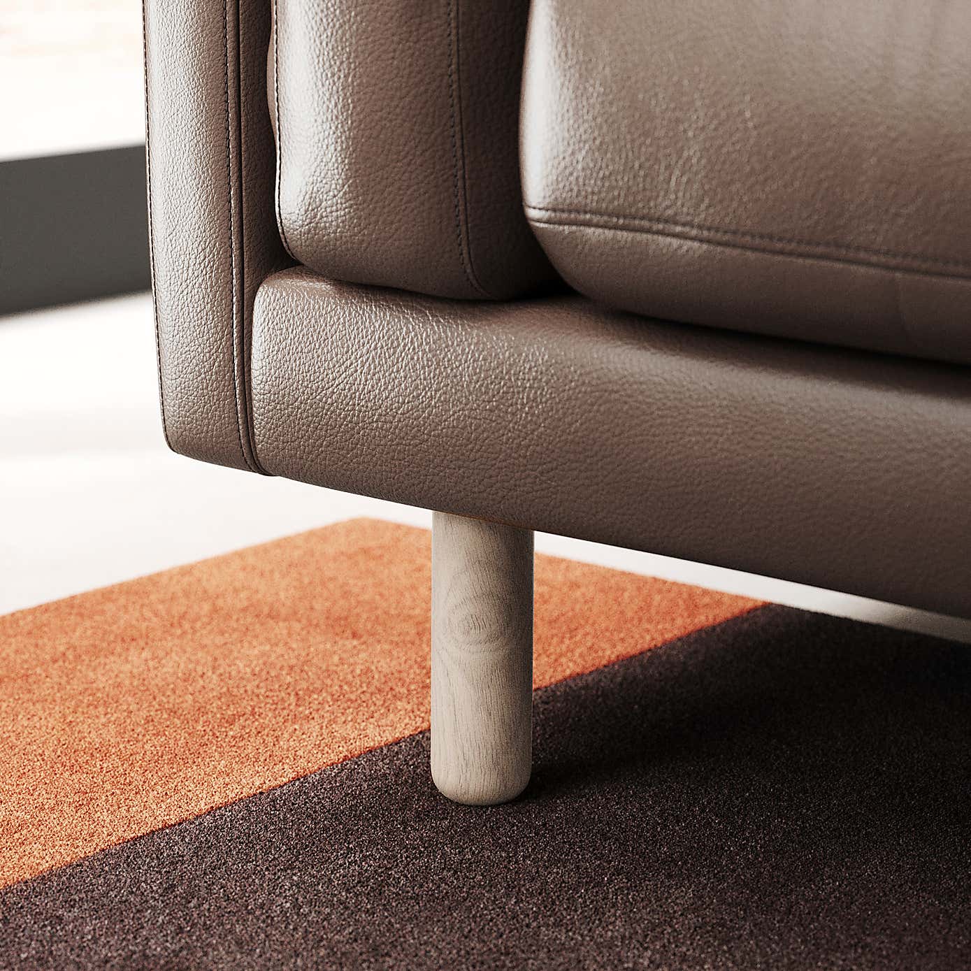 Newton Classic Leather 2 Seater Sofa