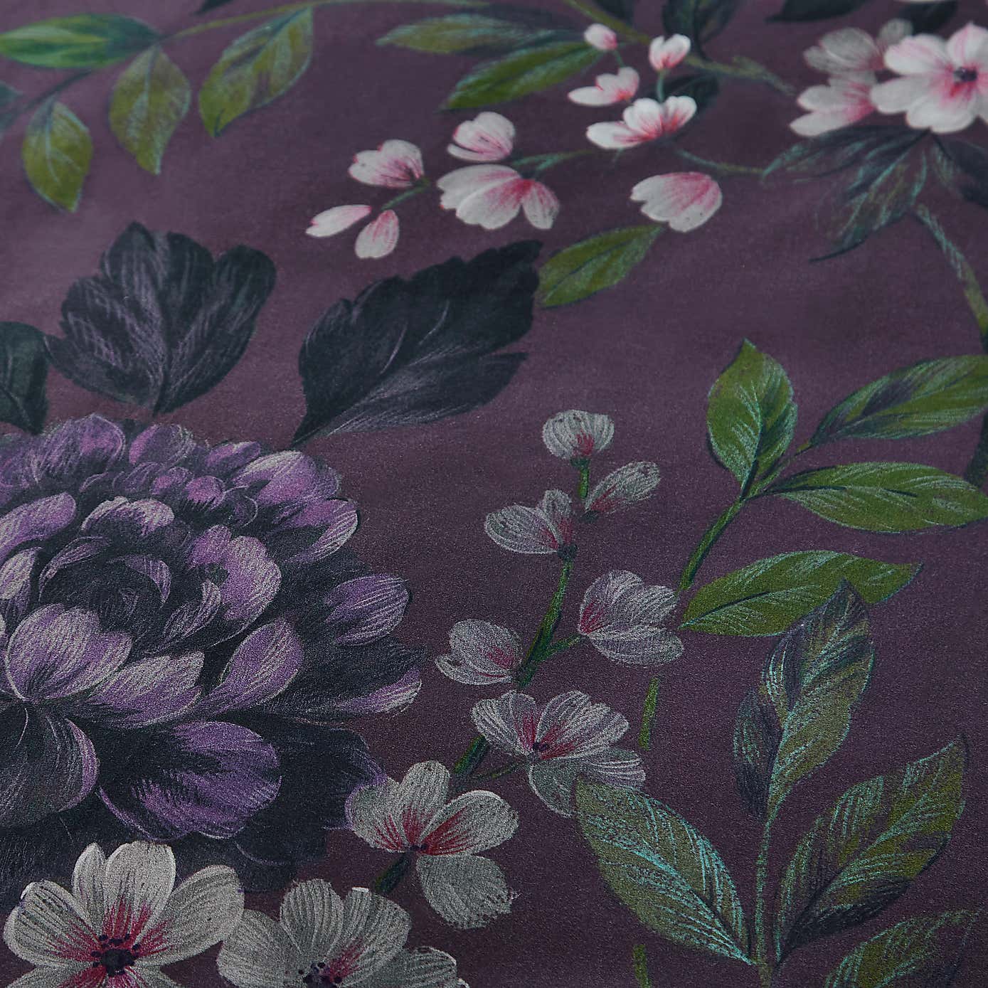 Dorma Giverny Damson Duvet Cover and Pillowcase Set