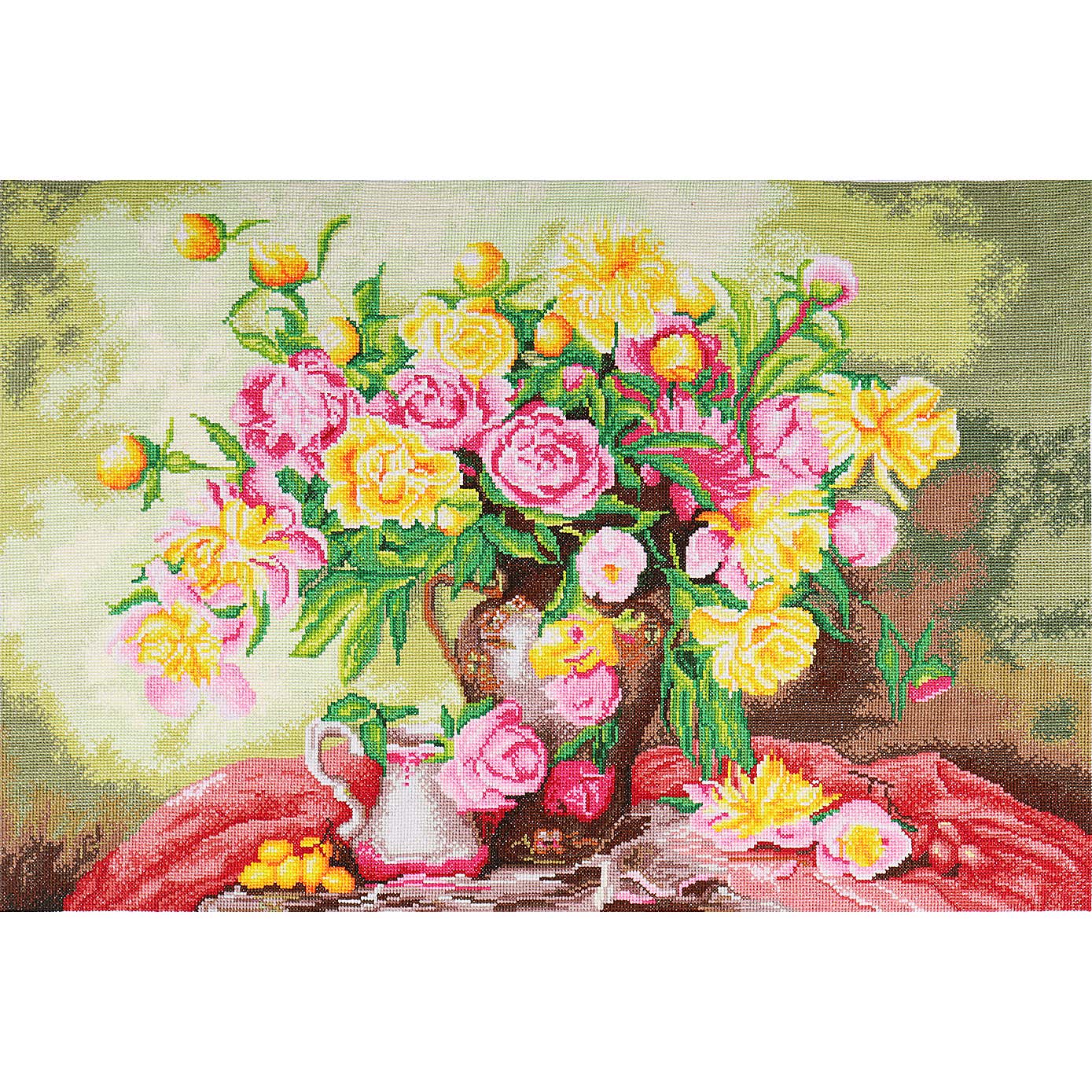 Cross Stitch Extra Large Roses