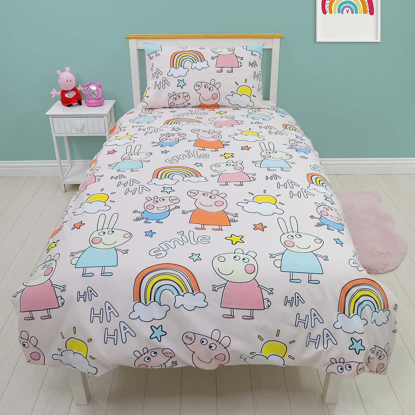 Peppa Pig Playful Duvet Cover and Pillowcase Set