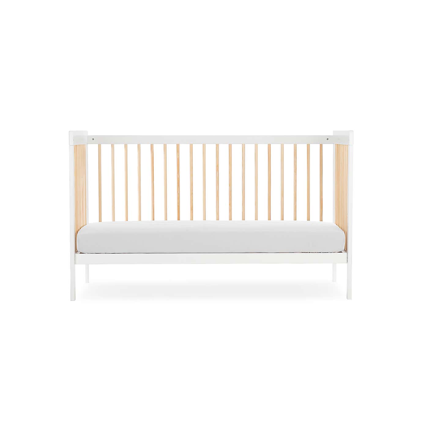 CuddleCo Nola Cot Bed, Painted Pine