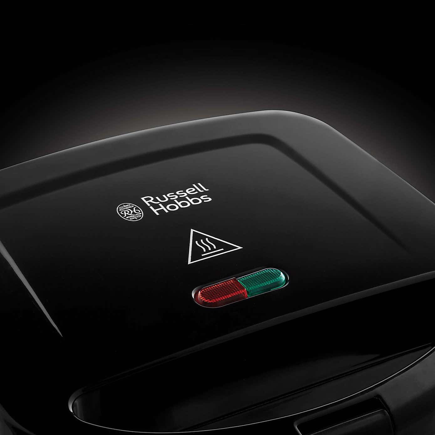 Russell Hobbs 2 Portion Black Sandwich Maker