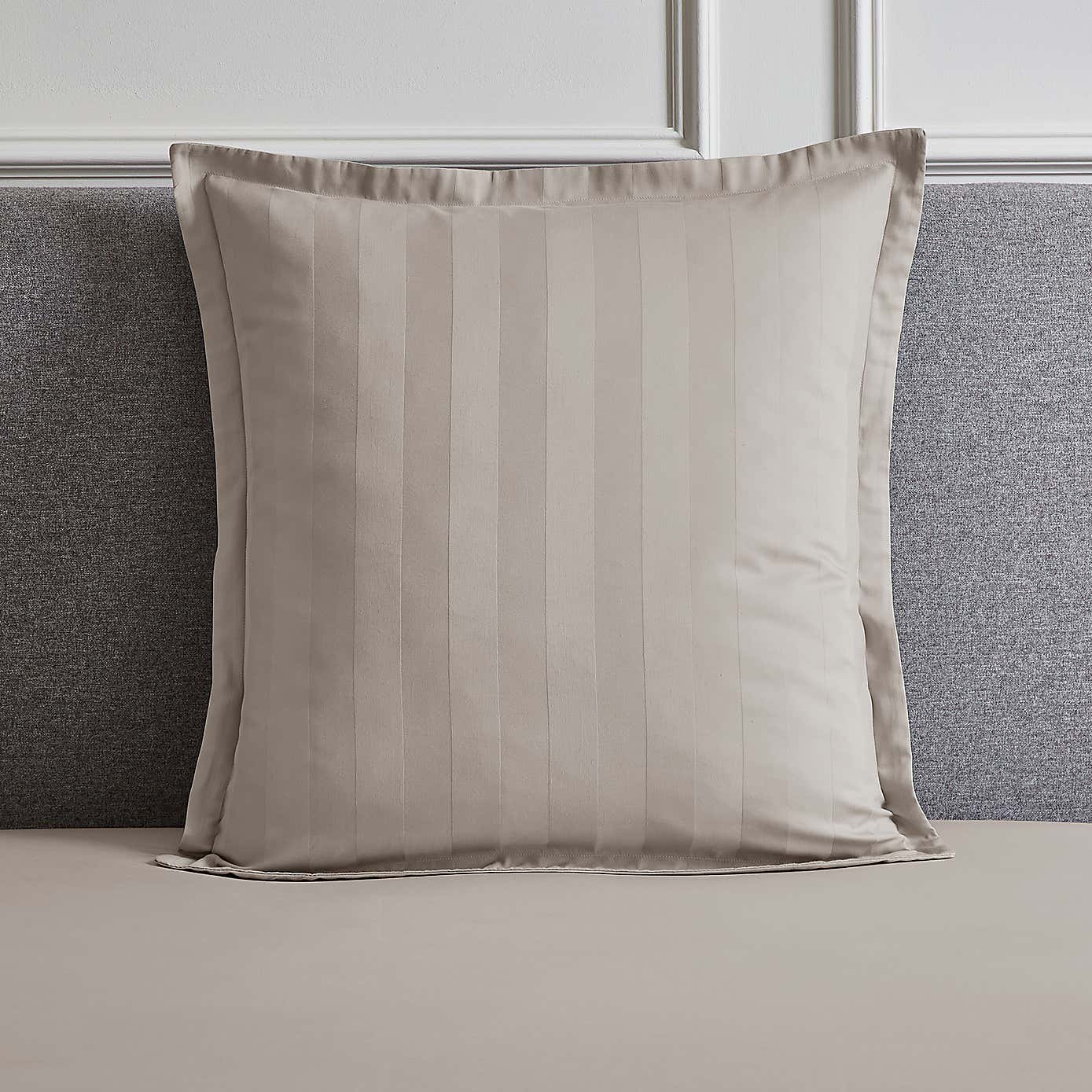 Hotel 230 Thread Count Sateen Stripe Continental Pillowcase