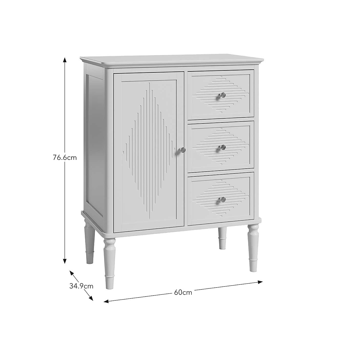 Ottilie 3 Drawer Bathroom Cabinet