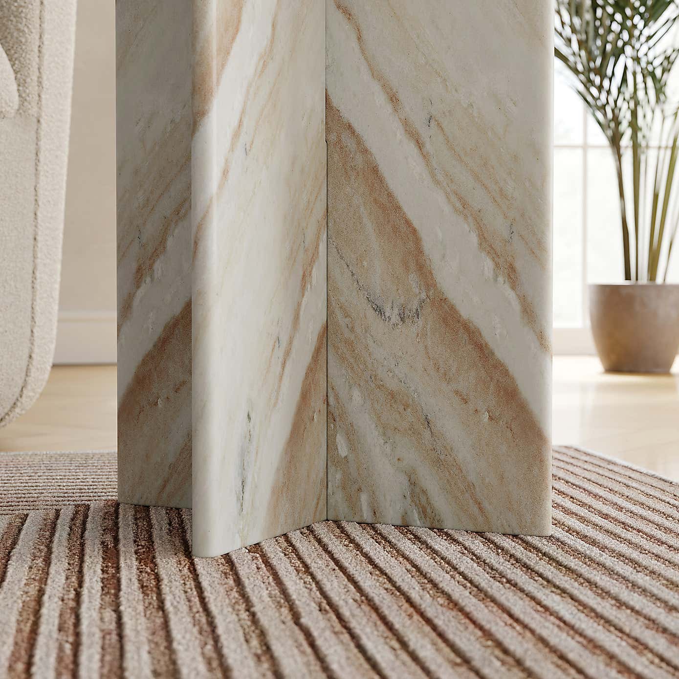 Lana Marble Tall Side Table