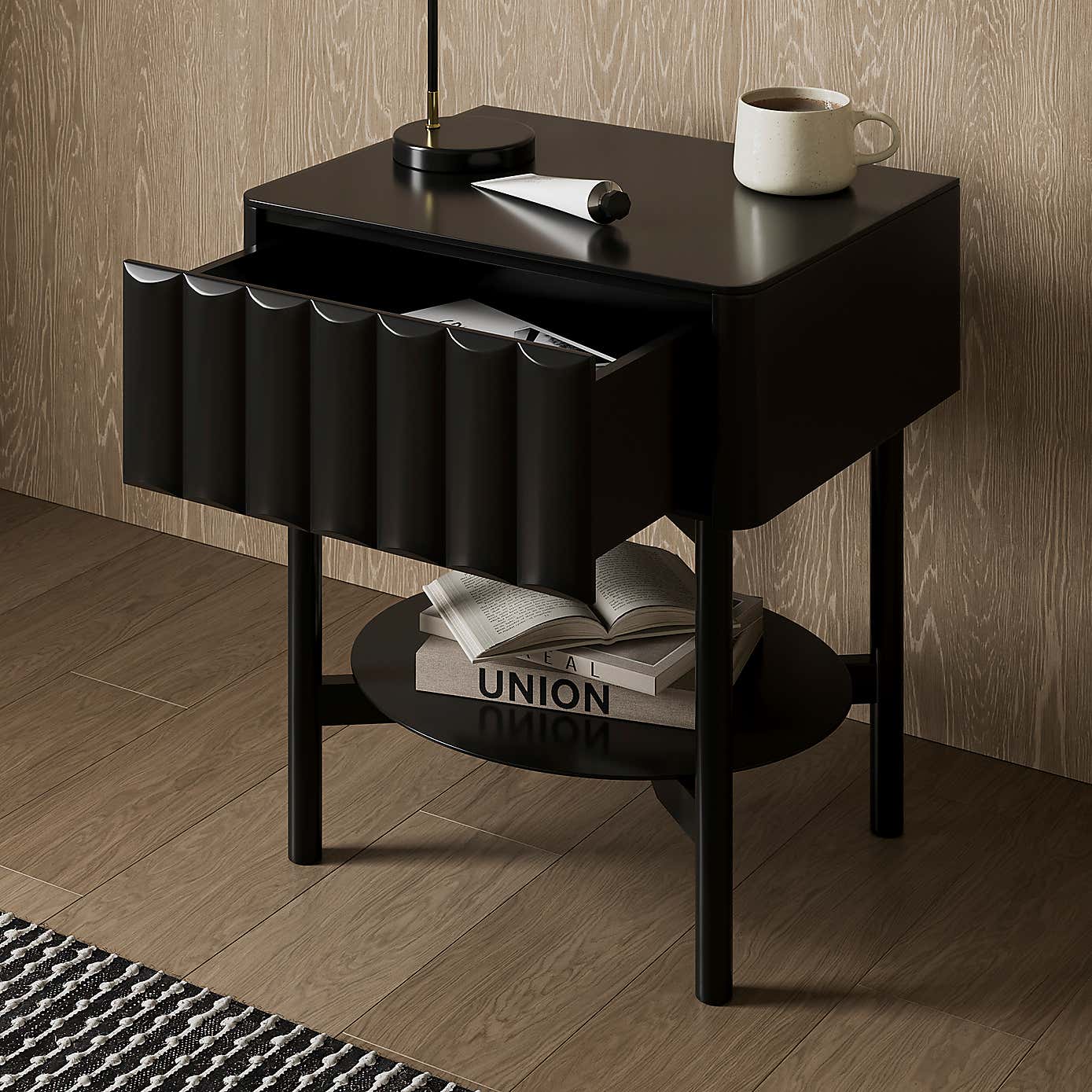 Alita 1 Drawer Bedside Table