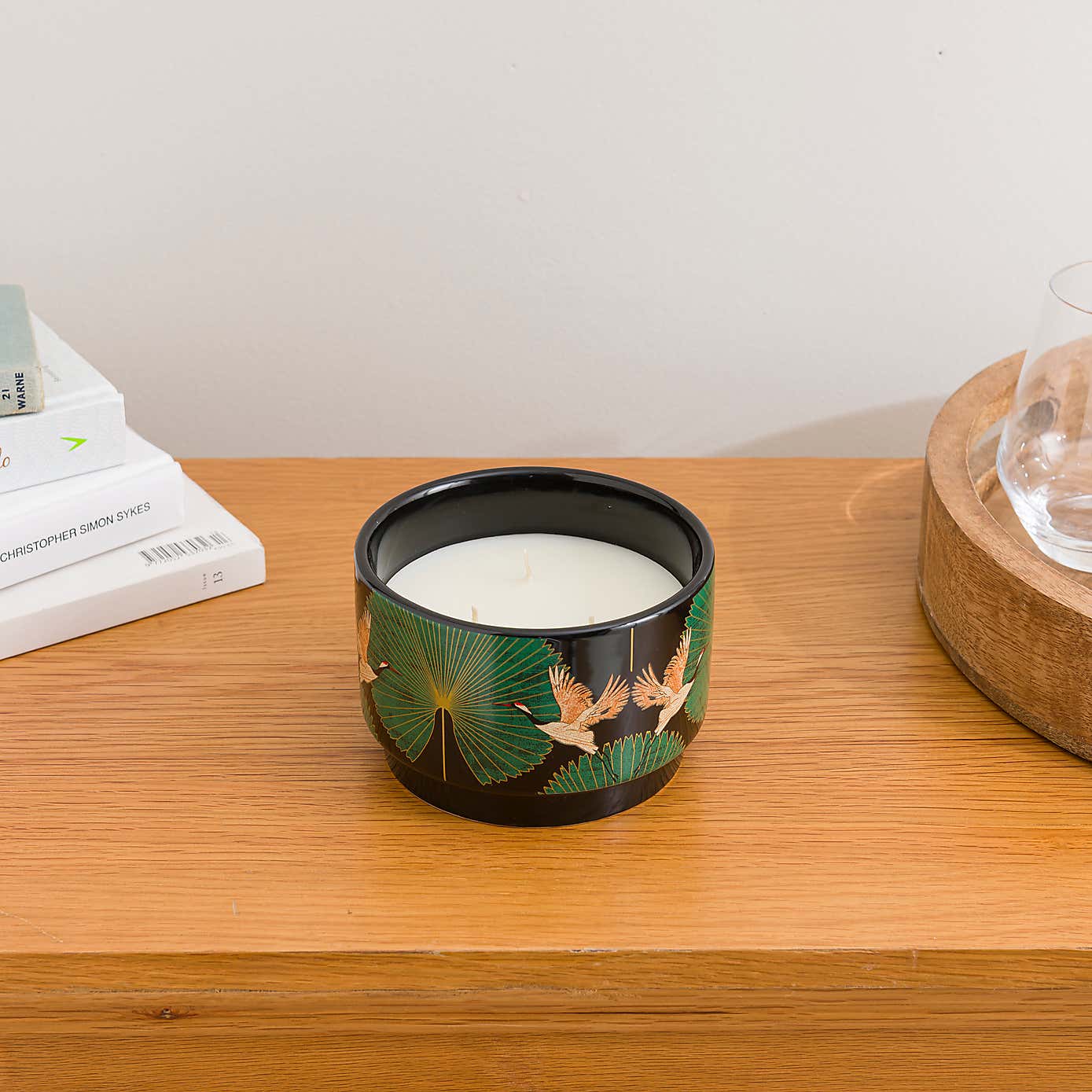 Luxe Cranes Ceramic Multiwick Candle