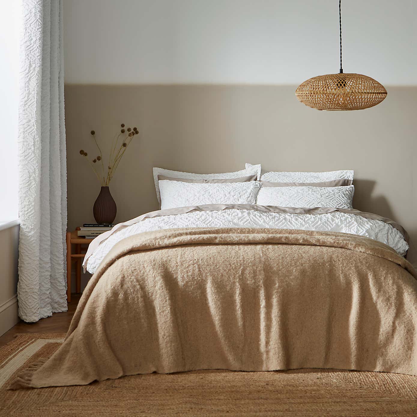 Faux Mohair Throw 235cm x 235cm