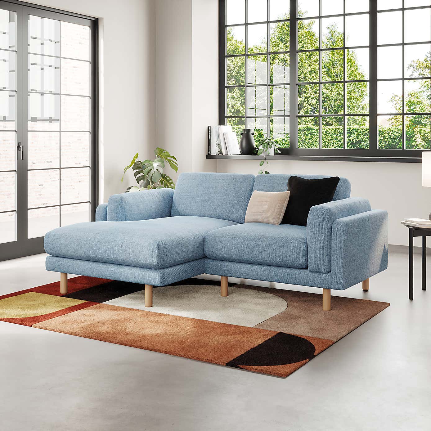 Newton Chunky Tonal Weave Corner Chaise