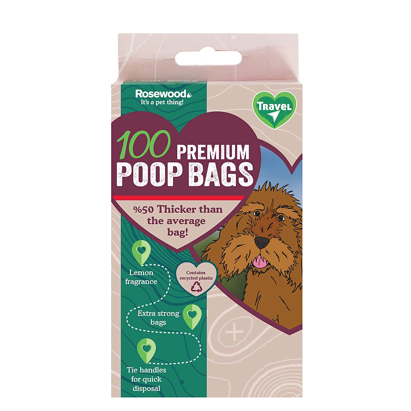 Rosewood Pack of 100 Premium Doggy Bags
