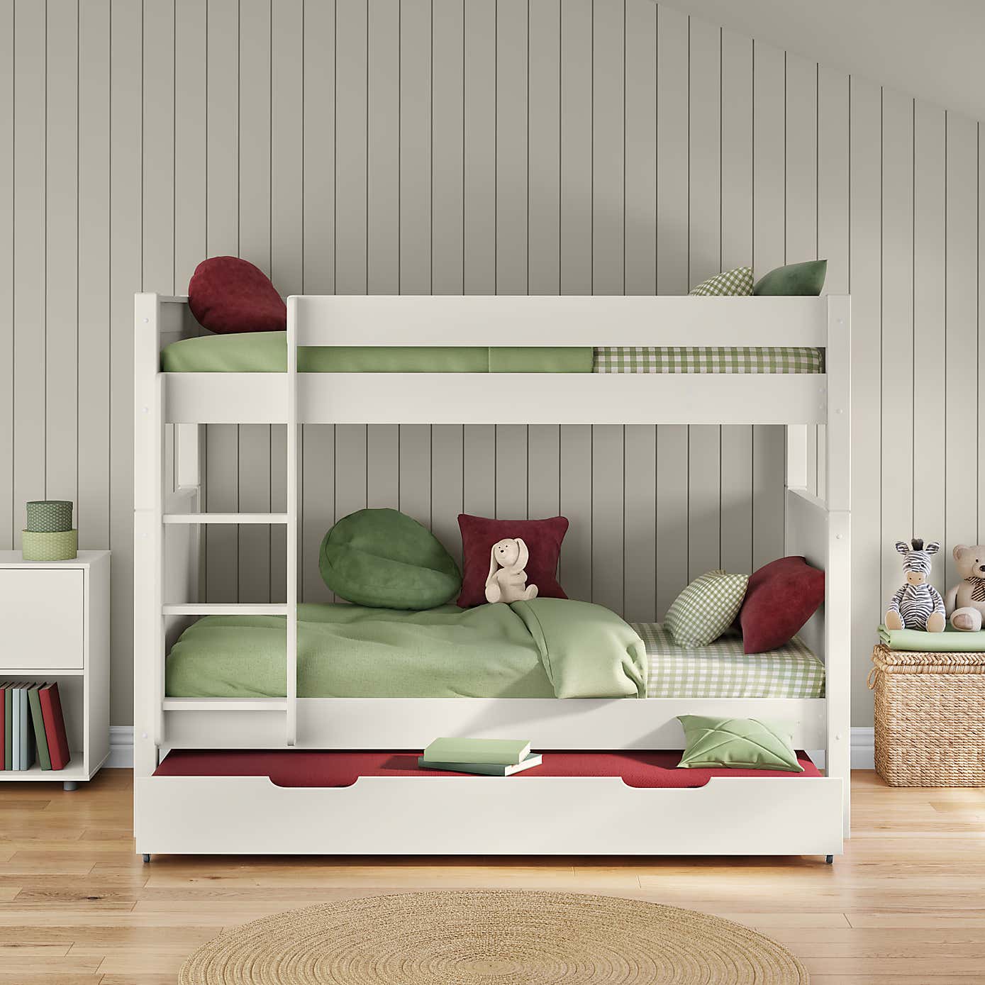 Stompa Classic Bunk Bed With Open Trundle