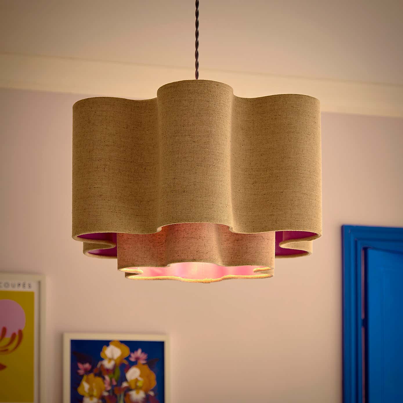 Sophie Robinson Wavy Two Tier Lamp Shade