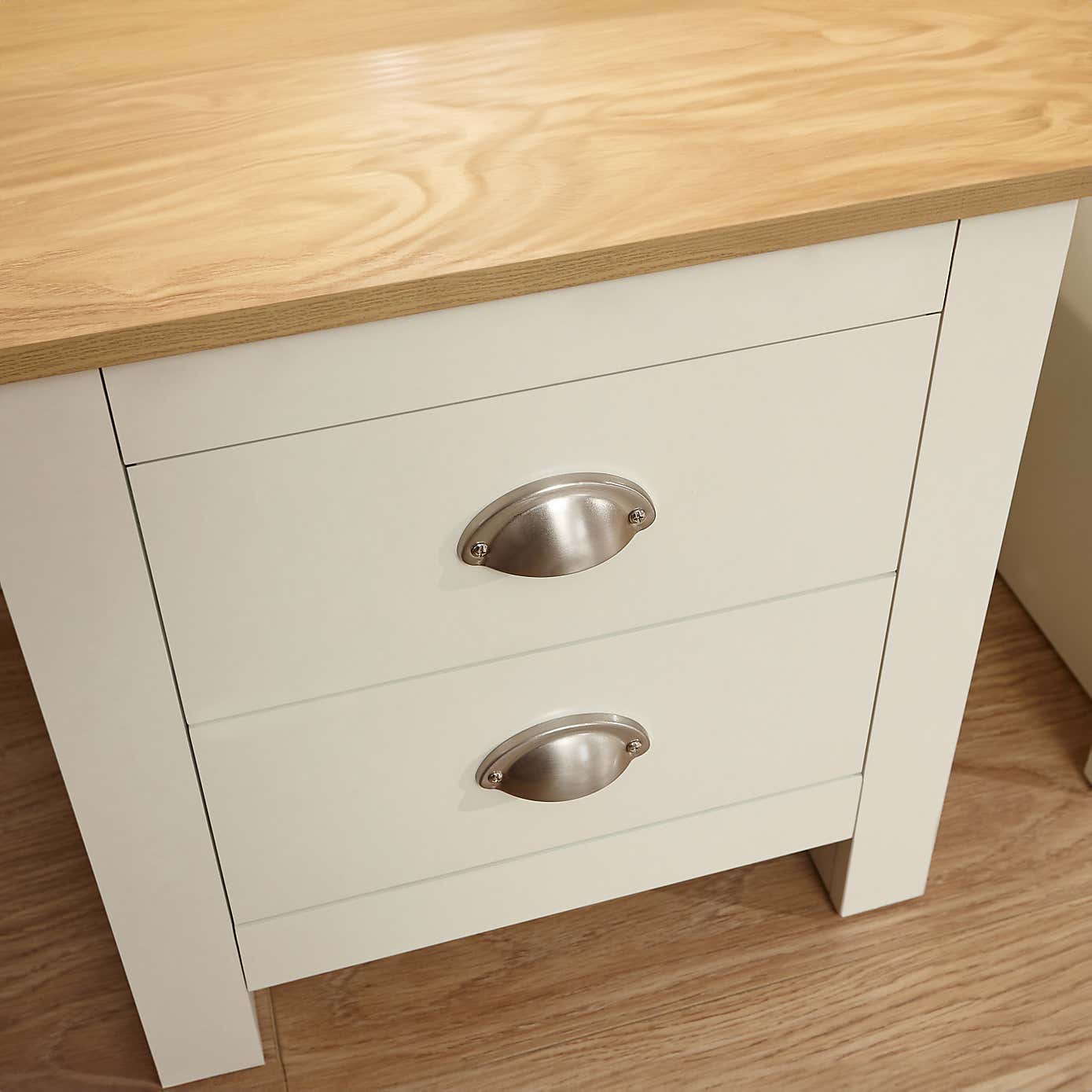 Lancaster 2 Drawer Bedside Table