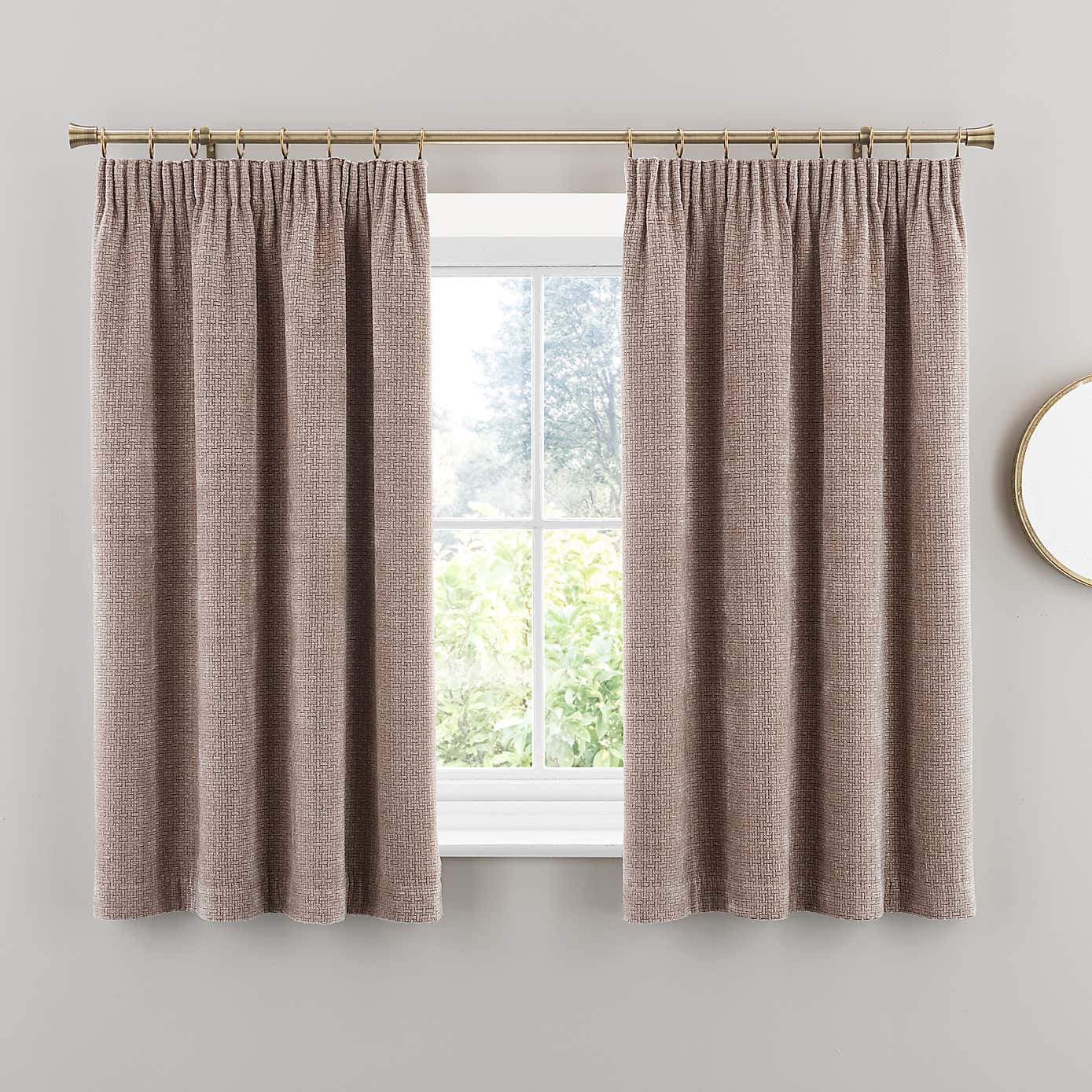 Alayna Chenille Pencil Pleat Curtains