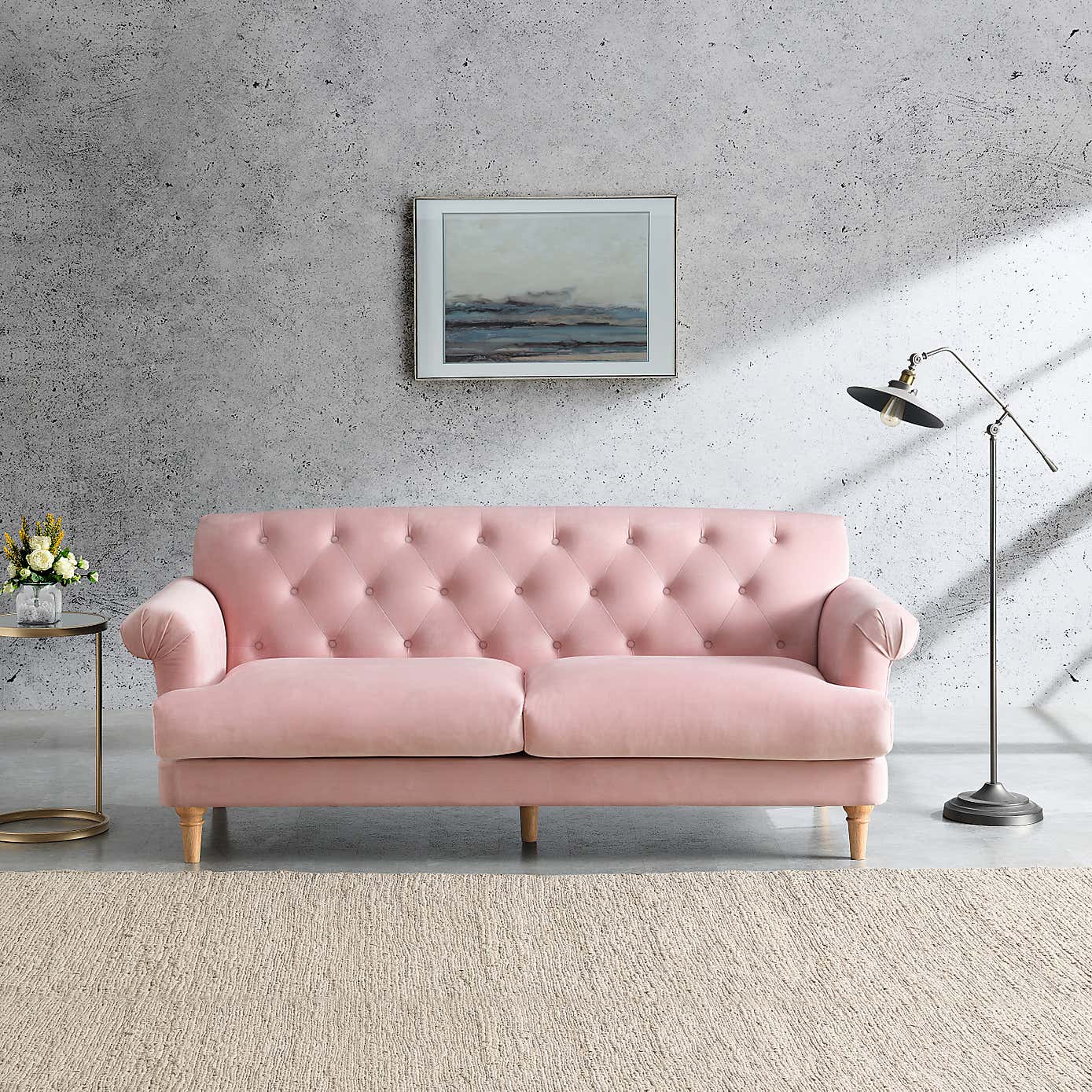 Jazz Velvet 3 Seater Sofa
