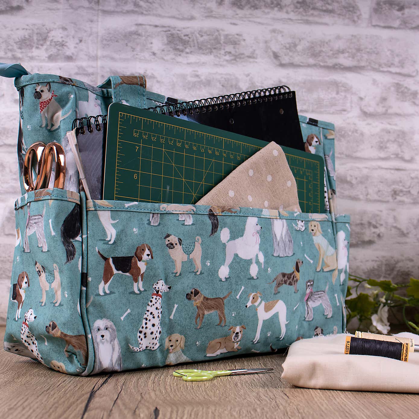 Blue Scotty Dog Crafts Bag