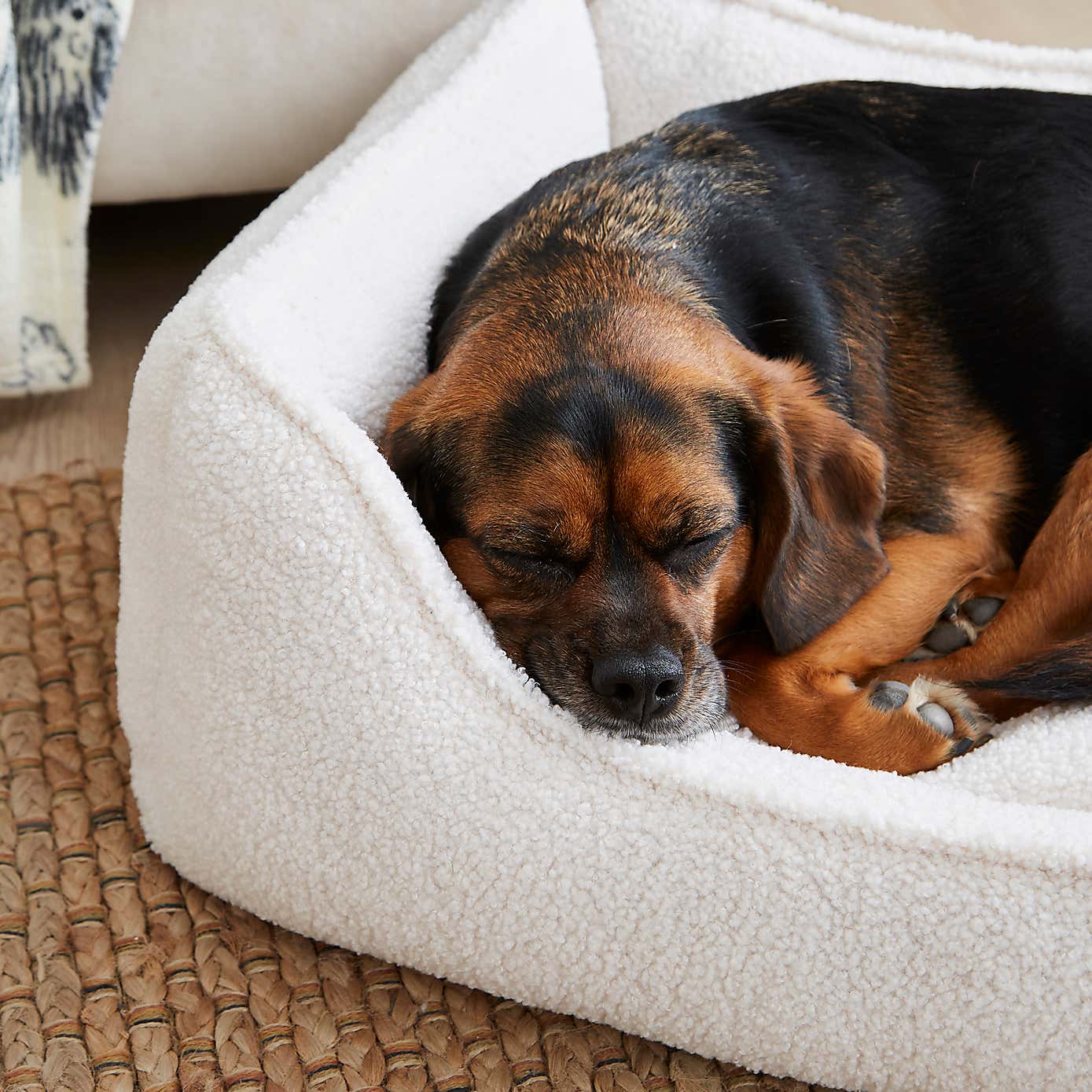 Sherpa Box Pet Bed